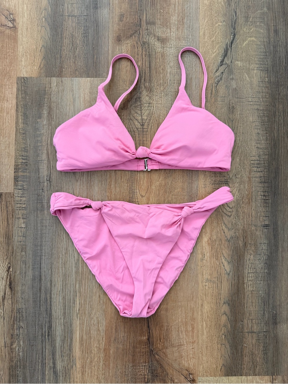 Dippin' Daisy's Solid Pink Bandeau Bikini Top Medium